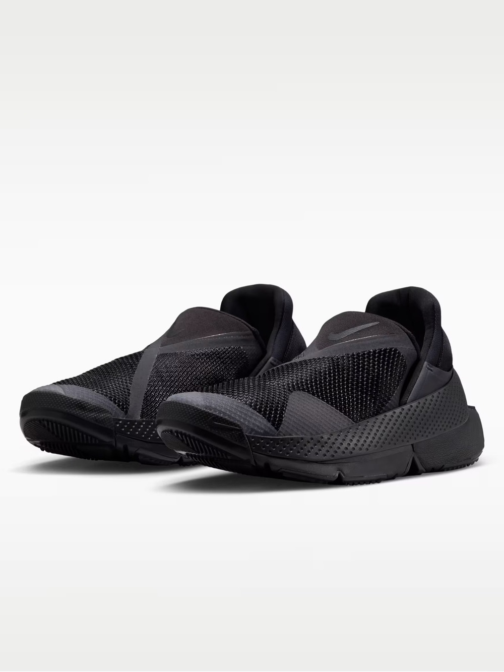Women’s Nike All-Black Slip-On Mesh Athletic Sneakers